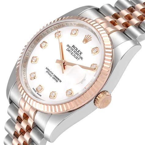 rolex datejust steel and yellow gold|36mm rolex datejust rose gold.